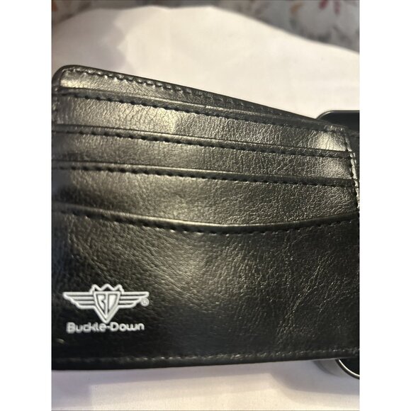 TRD Toyota Wallet Bifold By Buckle Down Logos Stripe Black, Red For I.D. Cards - Picture 2 of 8